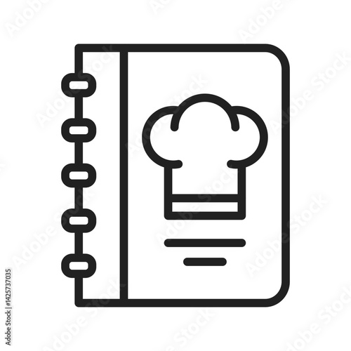 Cookbook icon vector image. Suitable for mobile apps, web apps and print media.