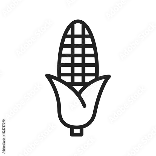 Corn icon vector image. Suitable for mobile apps, web apps and print media.