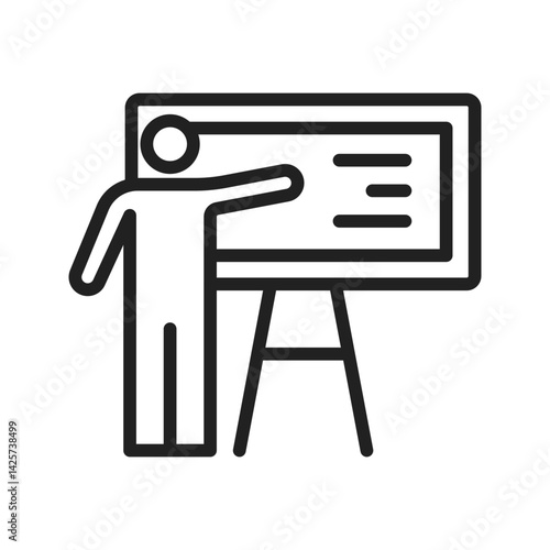 Educator icon vector image. Suitable for mobile apps, web apps and print media.