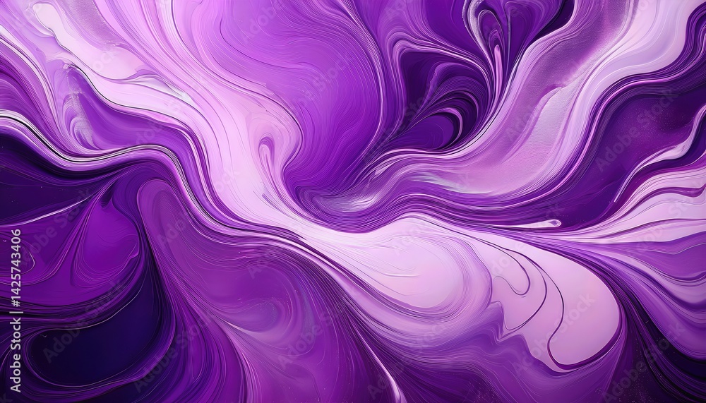Obraz premium Striking Abstract Purple Marble Backdrop, Showcasing Vibrant Hues and Intricate Textures, Ideal for Modern Digital Art, Home Decor, or Design Inspiration.