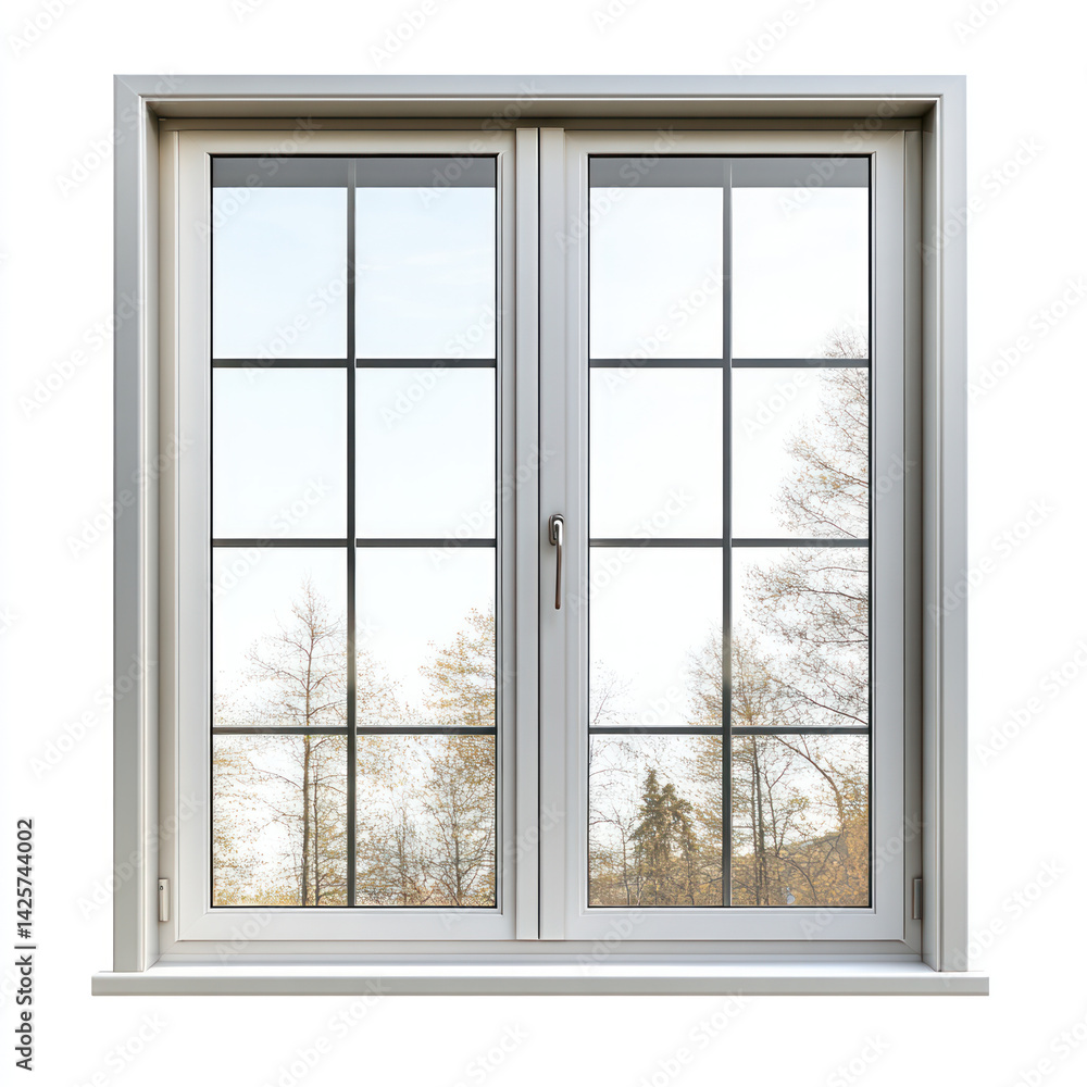 Fototapeta premium window with a white background