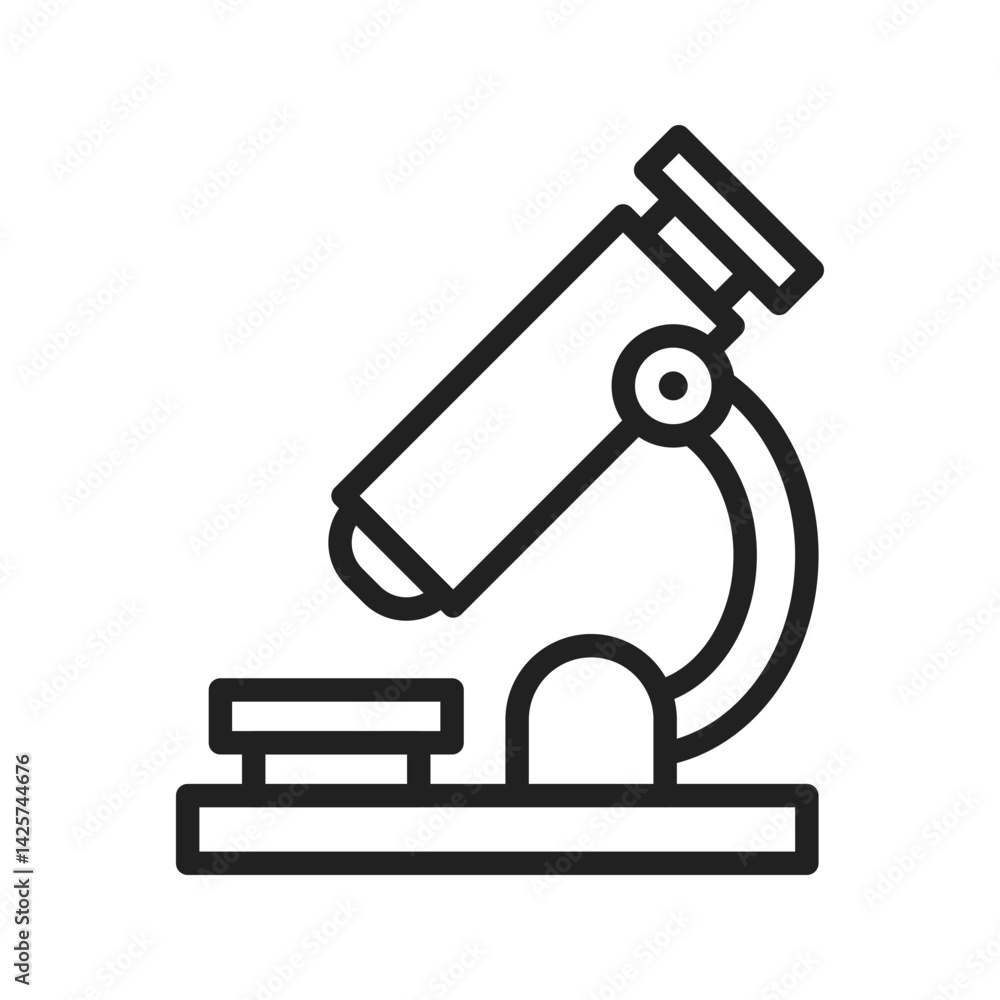 Microscope icon vector image. Suitable for mobile apps, web apps and print media. Microscope icon vector image. Suitable for mobile apps, web apps and print media.