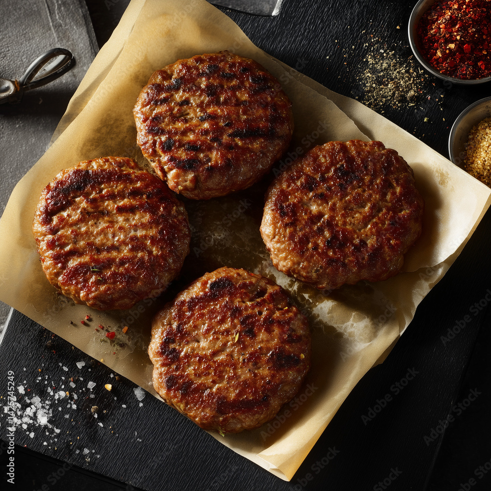 hackbraten, boulette, fleischpflanzerl, firkadelle, papier, essen, fleisch, mahl, abendessen, teller, rind, essgeschirr, lunch, steak, gebraten, fleischklösschen, köstlich, gegrillt, kochen, sauce, we
