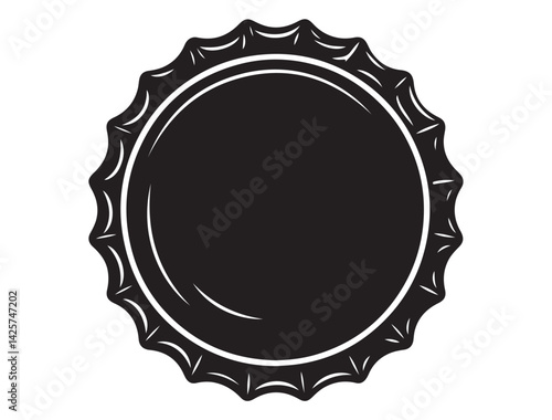 BEER BOTTLE CAP SILHOUETTE
