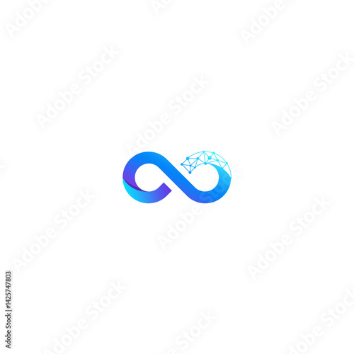 Tech Mesh Infinity: Modern Network Vector Logo