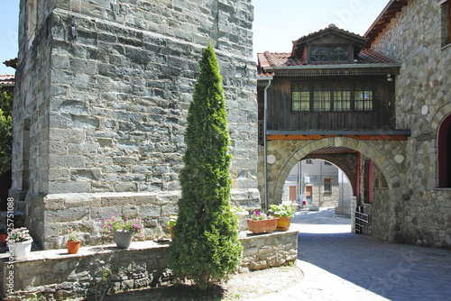 Sprring view of village of Metsovo, Greece