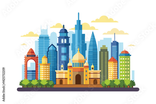 vector illustration of the city