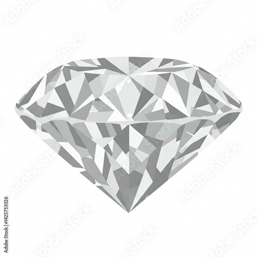 A perfectly cut diamond sparkling with brilliance and clarity