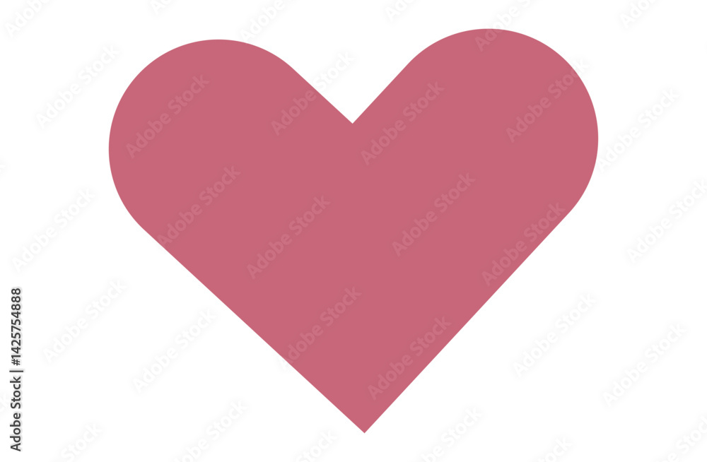 Simple Pink Heart Icon Design Simple Pink Heart Icon Design
