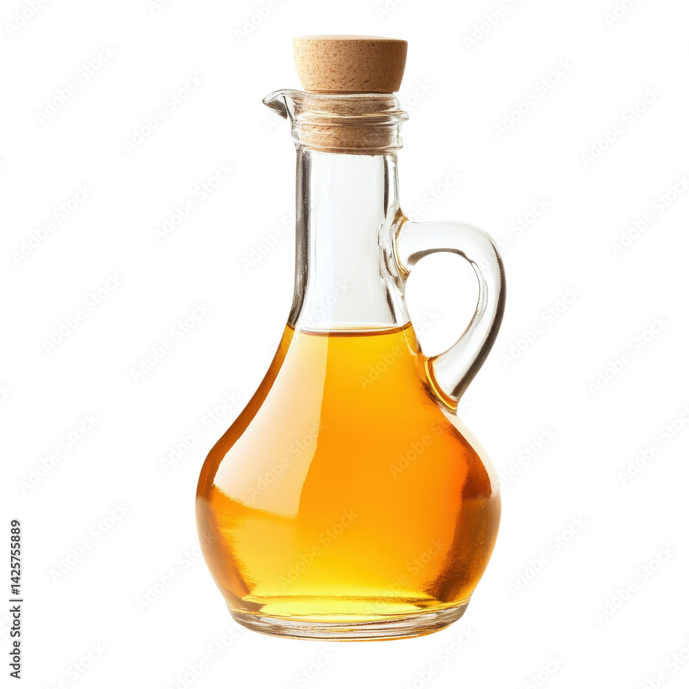 Oil in glass container on transparent Background Oil in glass container on transparent Background
