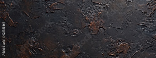 Panel kuchenny z motywem Textured Dark Brown Stone Surface