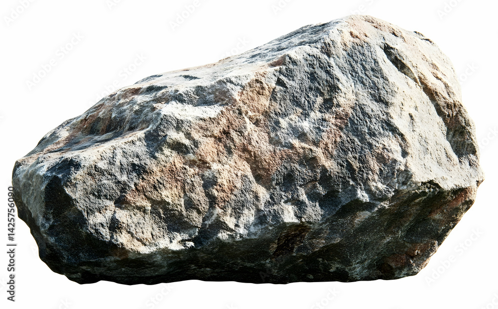 Fototapeta premium Isolated Rock, Stone Boulder