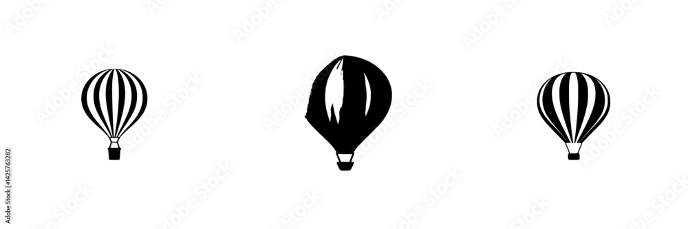 Naklejka premium Colorful hot air balloons floating in the sky during a bright sunny day at a festival celebration