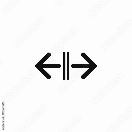 expand arrows icon sign vector