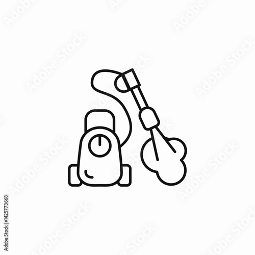 pressure washer steam icon sign vector