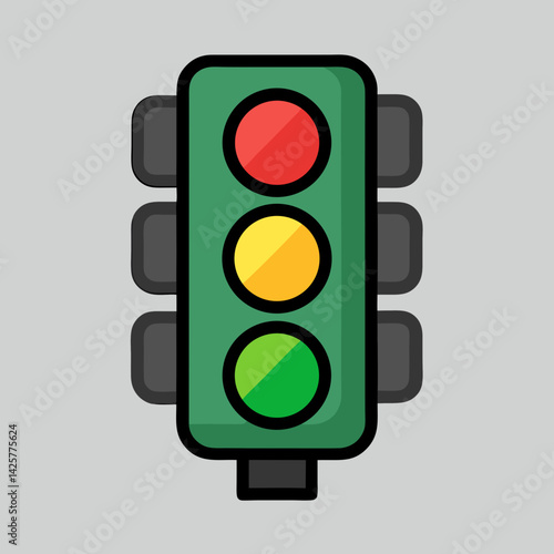 traffic light vector