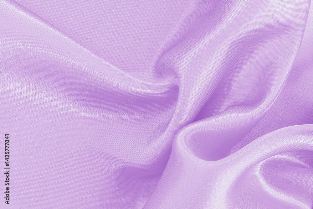 Obraz premium Light purple fabric texture background, detail of silk or linen pattern.