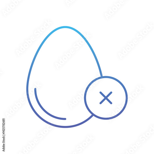 No egg Vector icon