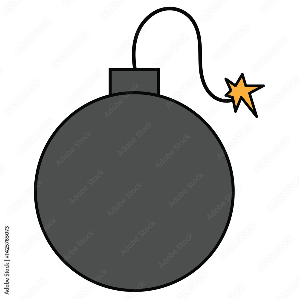 Obraz premium Bomb icon Vector Design