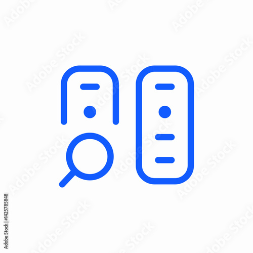 file search icon sign vector
