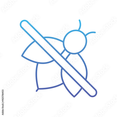 insect sting allergy Vector icon
