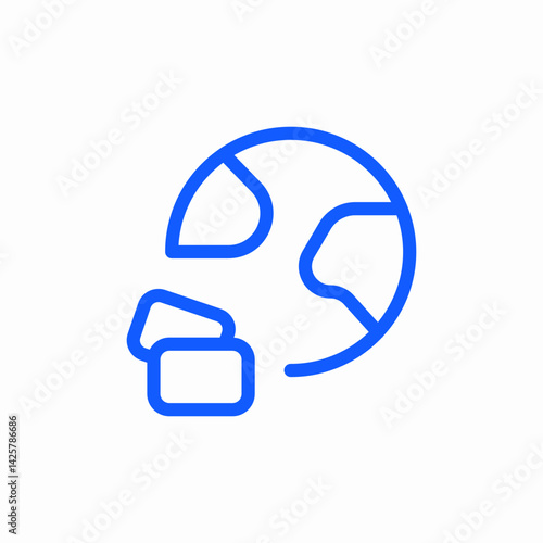 international global payments icon sign vector