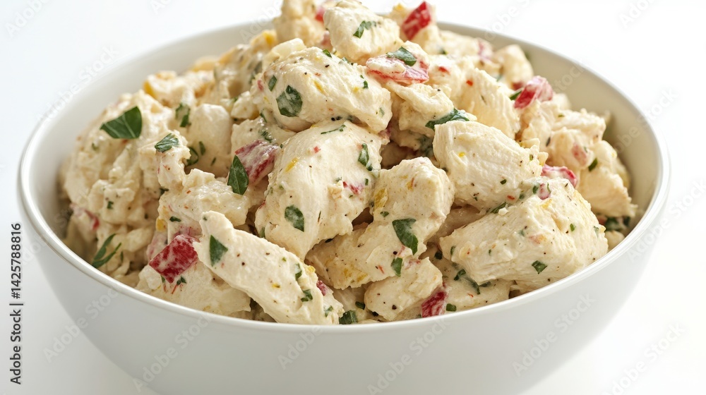 Colorful Chicken Salad with Herbs and Lemon Colorful Chicken Salad with Herbs and Lemon