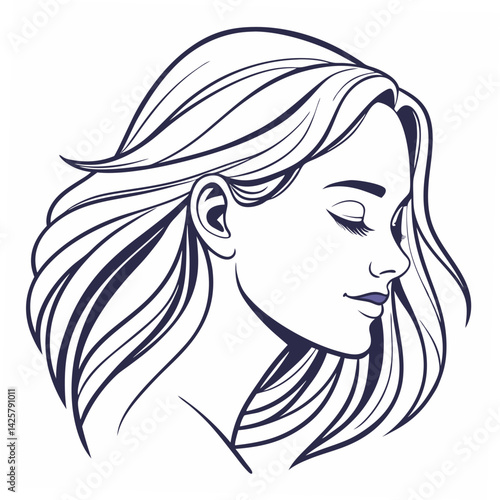 girl with long hair