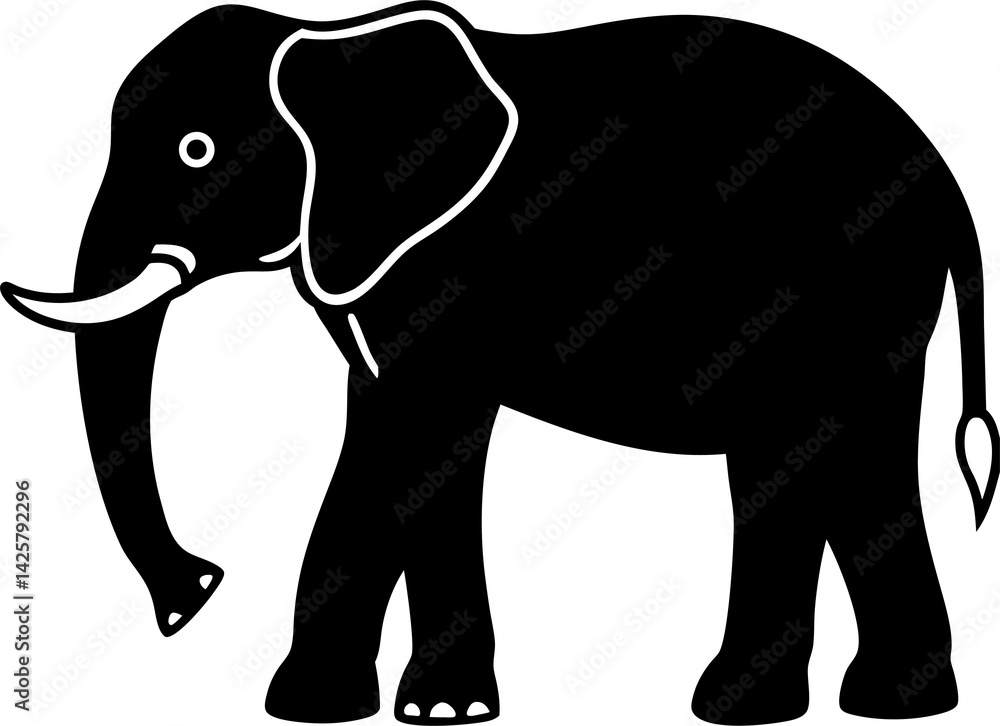 Fototapeta premium elephant cartoon illustration