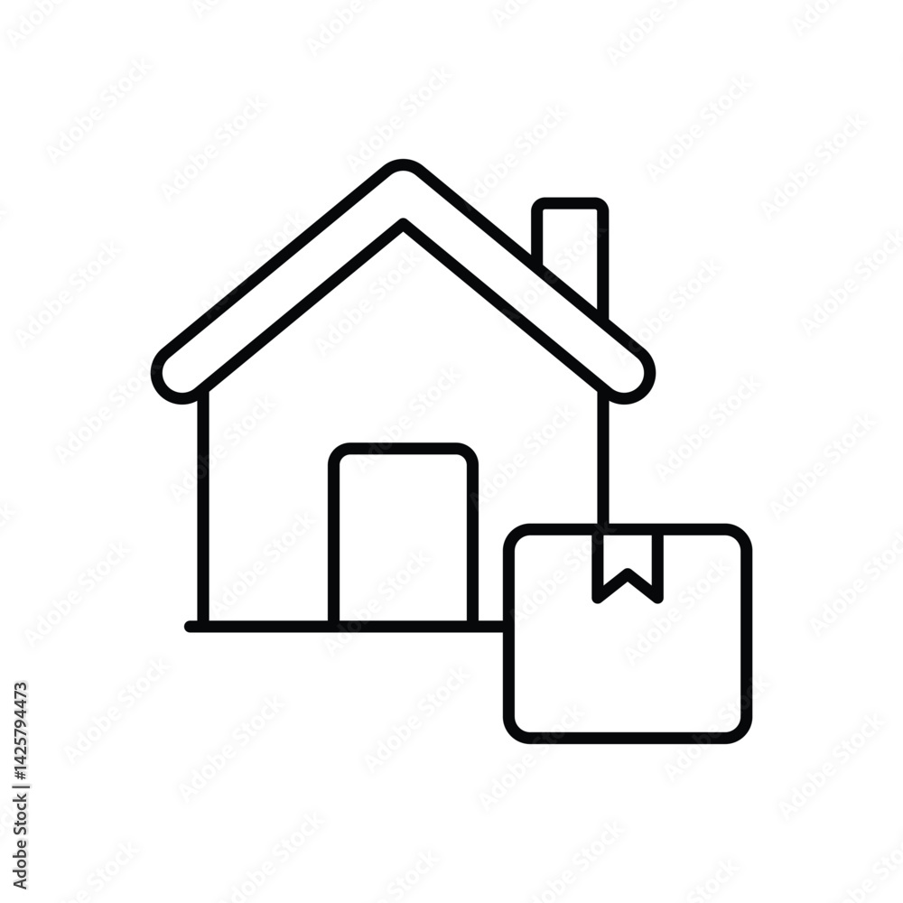 Home Delivery Vector icon Home Delivery Vector icon