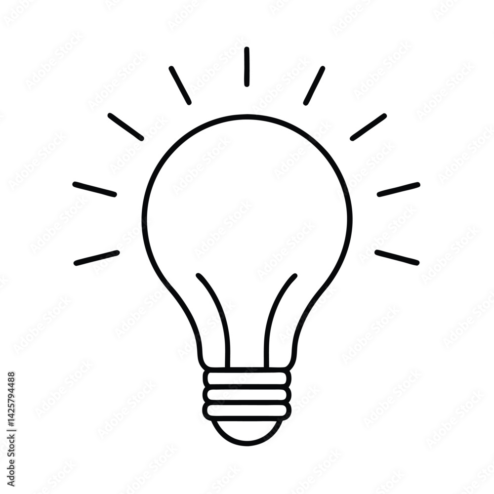 electric bulb turning icon electric bulb turning icon