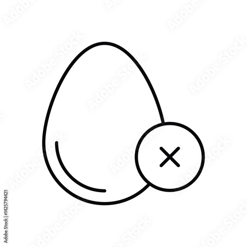 No egg Vector icon