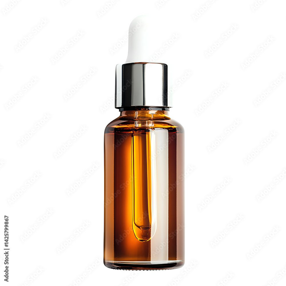 Isolated face serum bottle on a white background Isolated face serum bottle on a white background