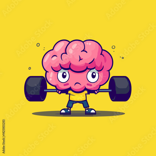Flat dumbbell design serving as a concept for brain training innovation
