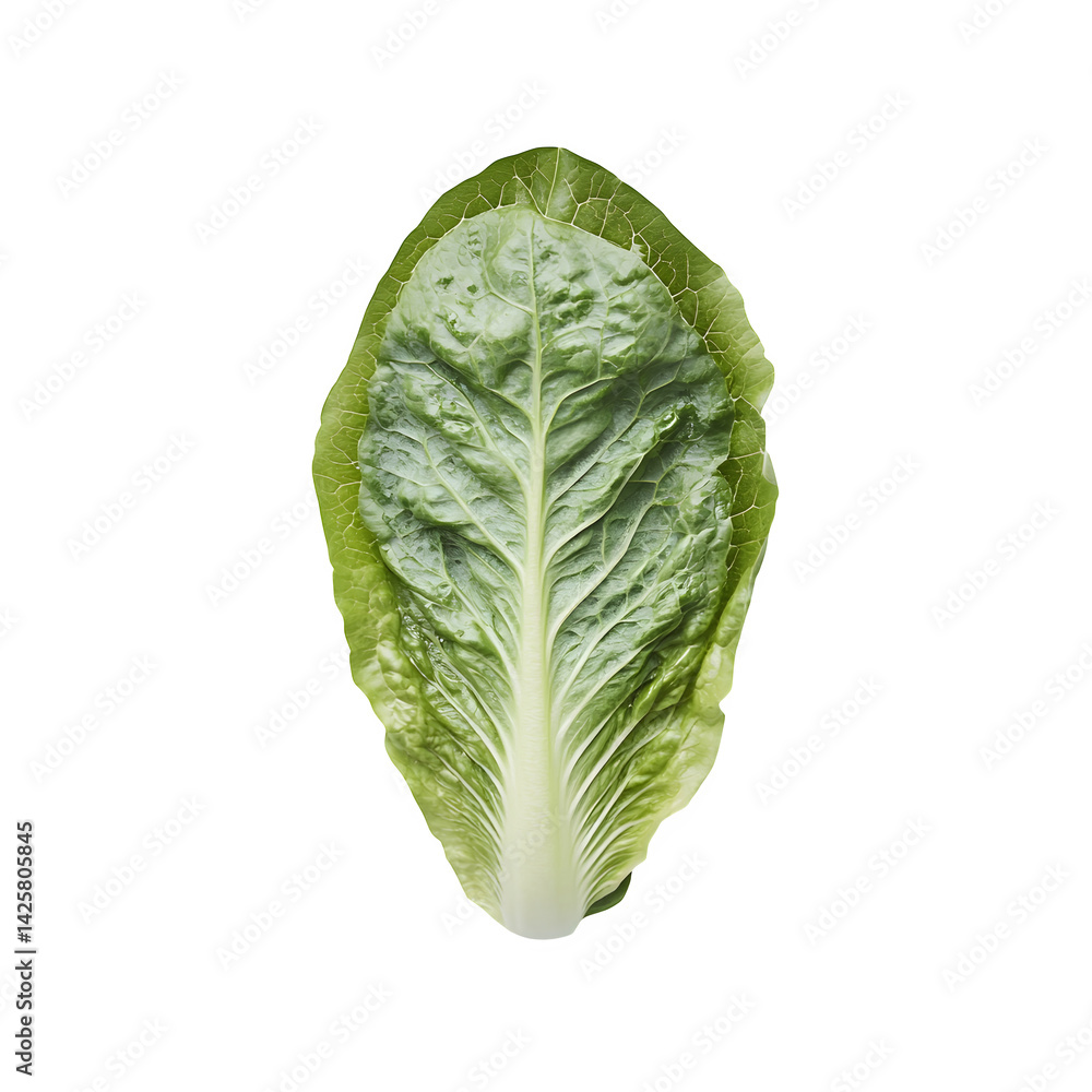 Fototapeta premium Isolated green lettuce on a white background