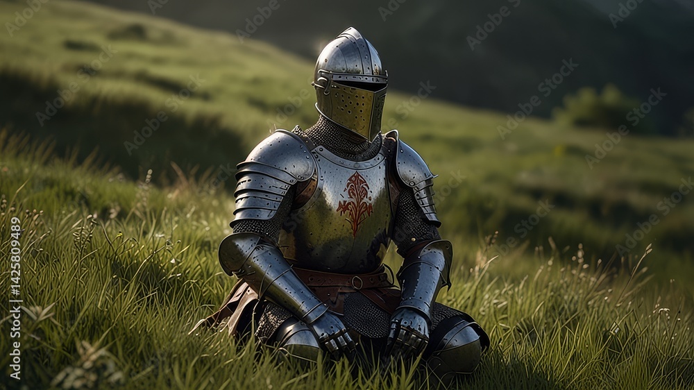Knight in the battle field Knight in the battle field