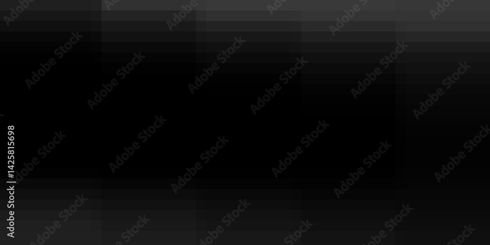 Obraz premium dark gradient pixelate black gray rectangle grid geometric monochrome background with blank space 