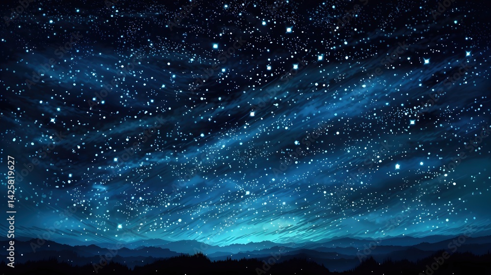 Naklejka premium Abstract colorful cosmic space background Photo