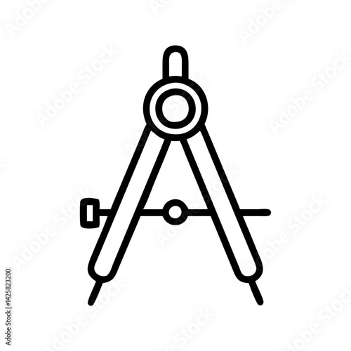 Compass drawing tool geometry math education instrument design circle drafting precise architect