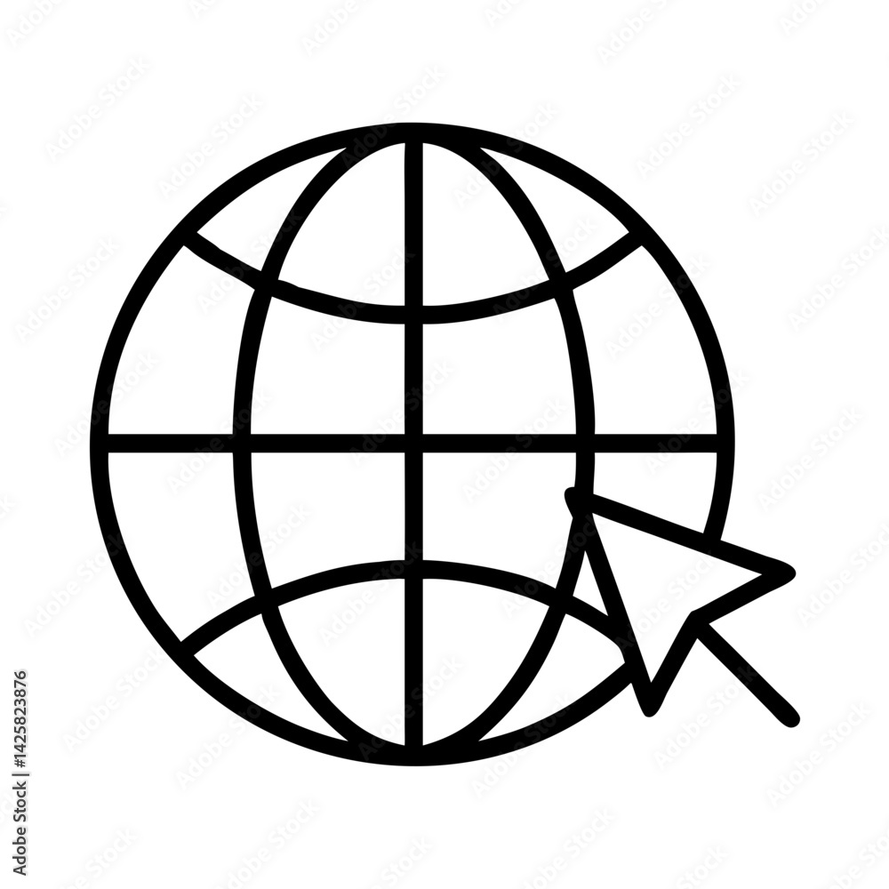Globe world internet network connection web global communication digital online earth website click Globe world internet network connection web global communication digital online earth website click