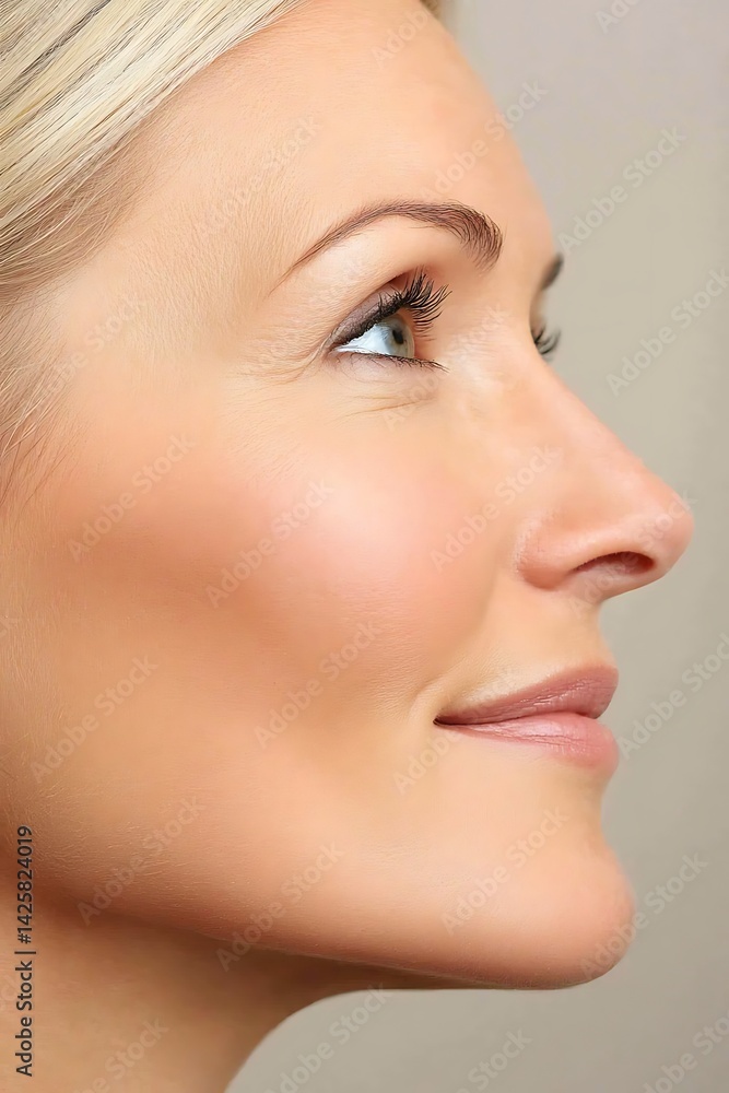 Woman Profile, Soft Light, Studio Woman Profile, Soft Light, Studio