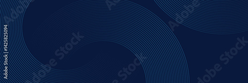 modern blue background with curved and overlapping blue gradient lines