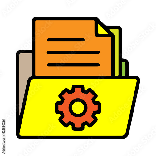 yellow file manager icon
