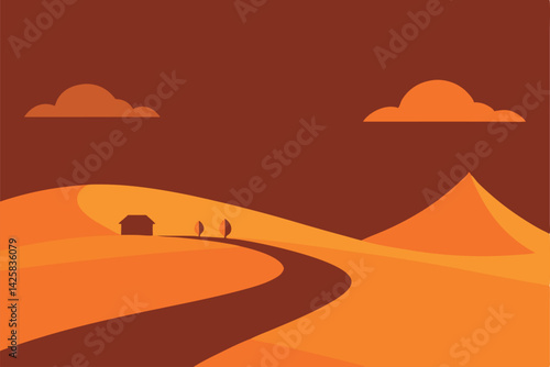 road to the desert