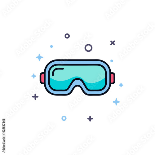 Discover Engaging Doodle Icons for VR Goggles Designs