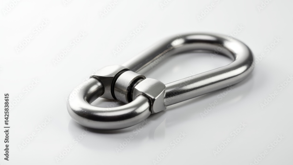 Metal Connecting Link Hardware Equipment Close-Up Metal Connecting Link Hardware Equipment Close-Up