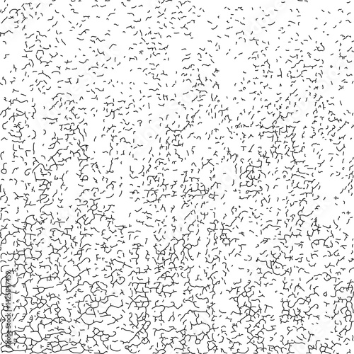 Obraz na płótnie Overlay texture of chaotic black lines on a white background. Vector illustration, EPS10 w salonie