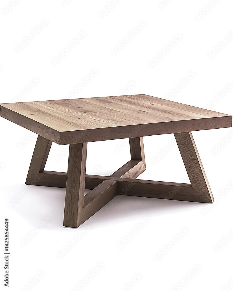 Wooden table with a cross design on it Wooden table with a cross design on it