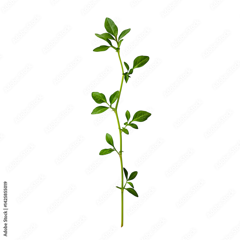 Fototapeta premium Isolated small plant on a white background