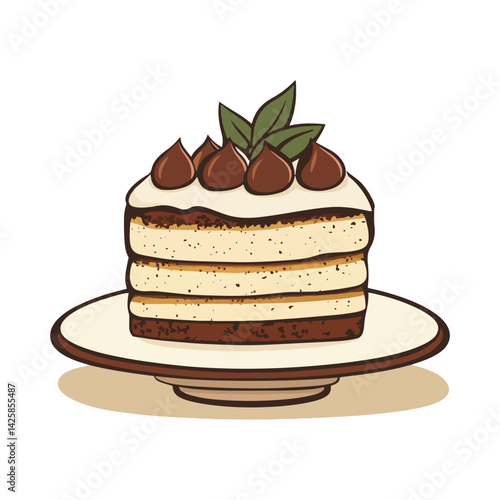 tiramisu,vector